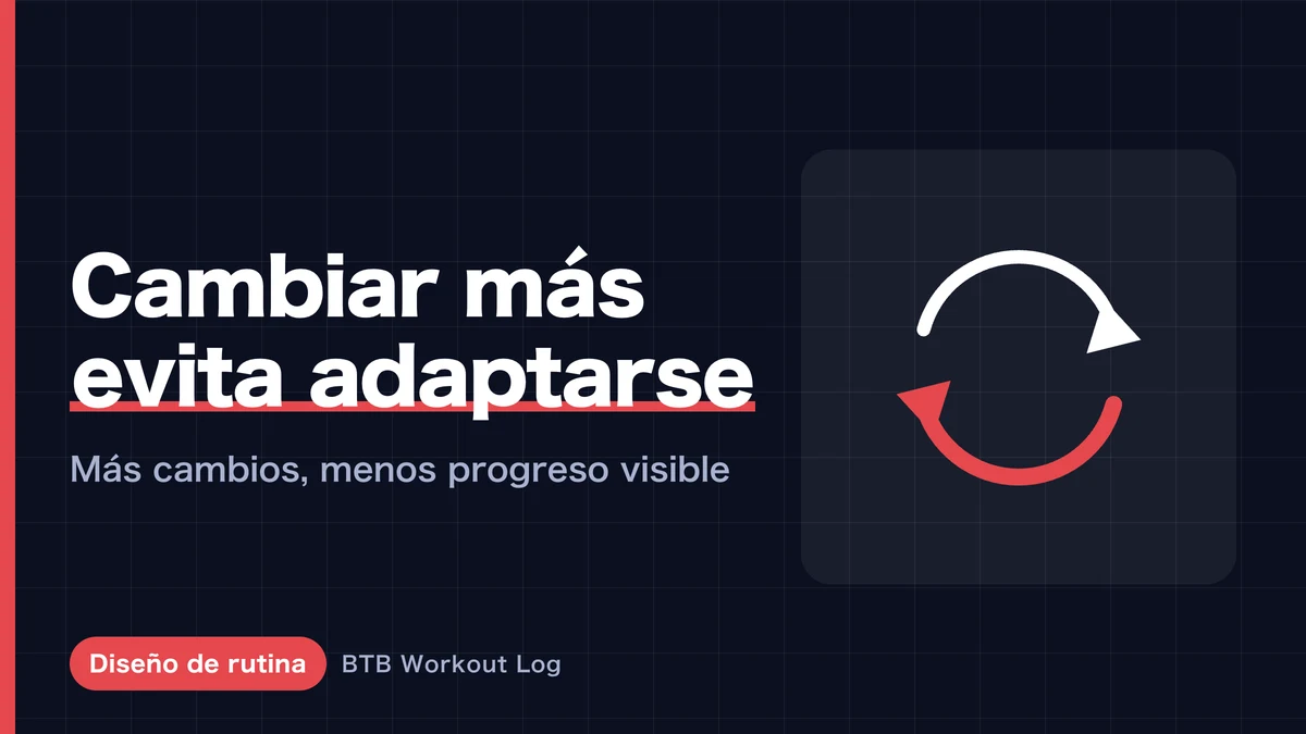 ¿Es verdad que cambiar de rutina frecuentemente evita que el músculo se adapte?