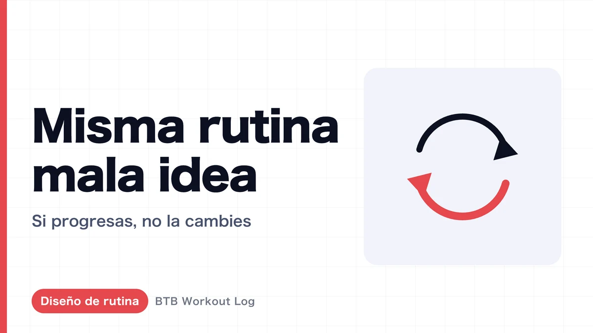No siempre es malo hacer el mismo entrenamiento cada semana