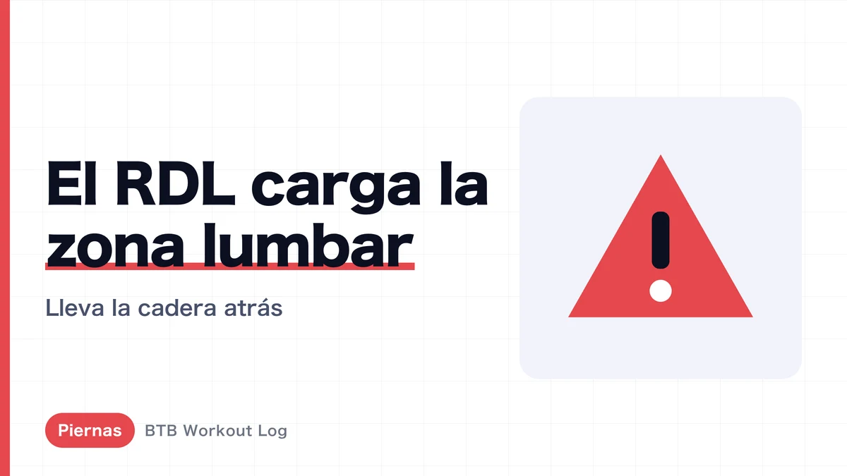 Peso muerto rumano: por qué no lo notas en los isquios | Técnica para no cargar la zona lumbar
