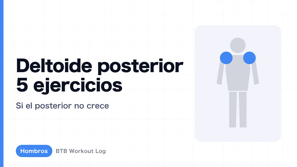 Deltoides posterior: 5 ejercicios para hacerlo crecer | Guía completa