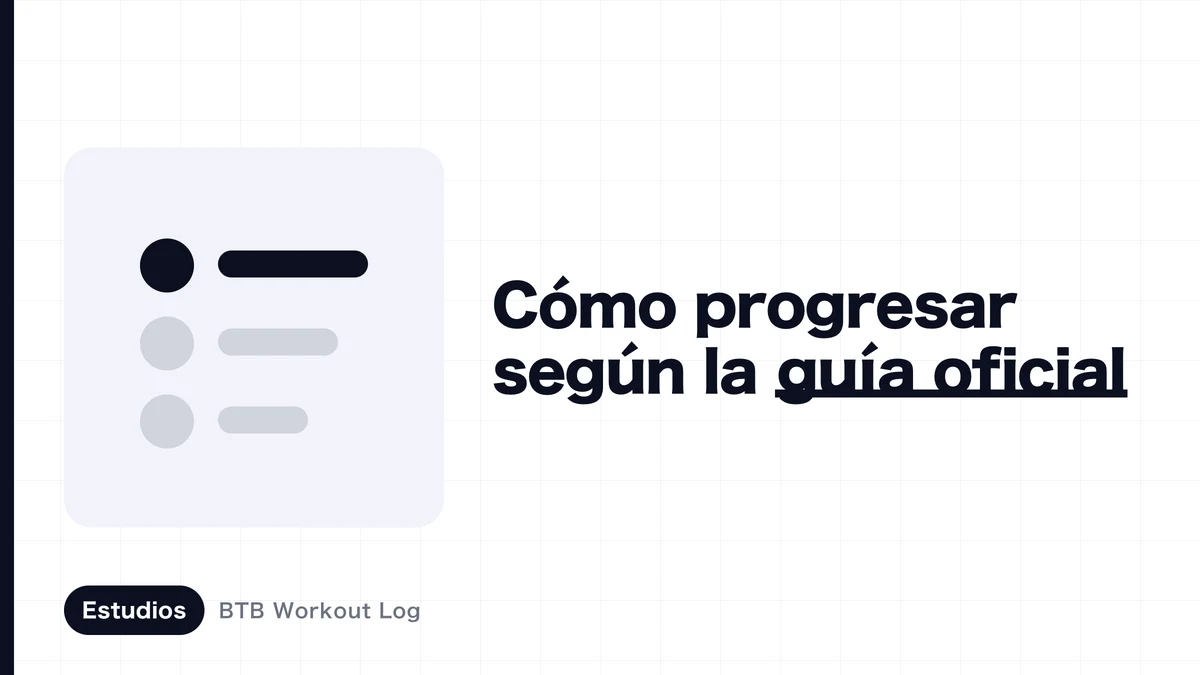 Imagen que expresa la progresión del entrenamiento muscular con una barra que gradualmente se vuelve más pesada y asciende en pasos
