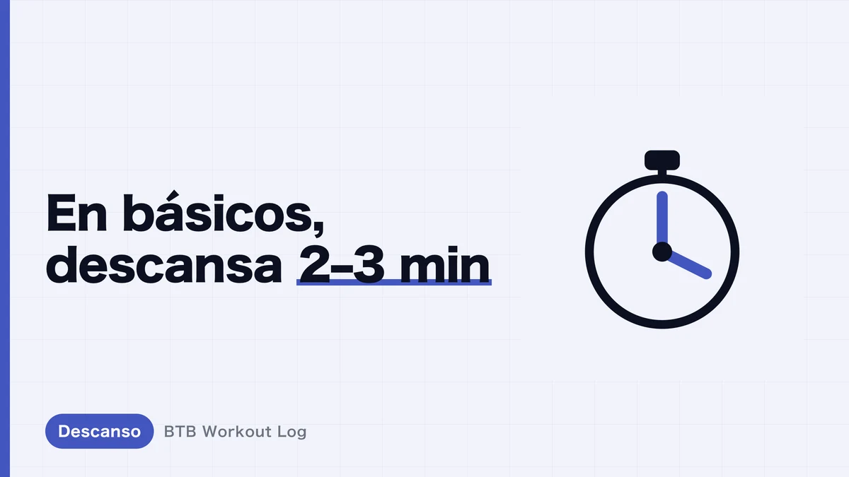 Mejor tiempo de descanso entre series para ganar músculo | Por qué 2–3 minutos vence a descansos cortos