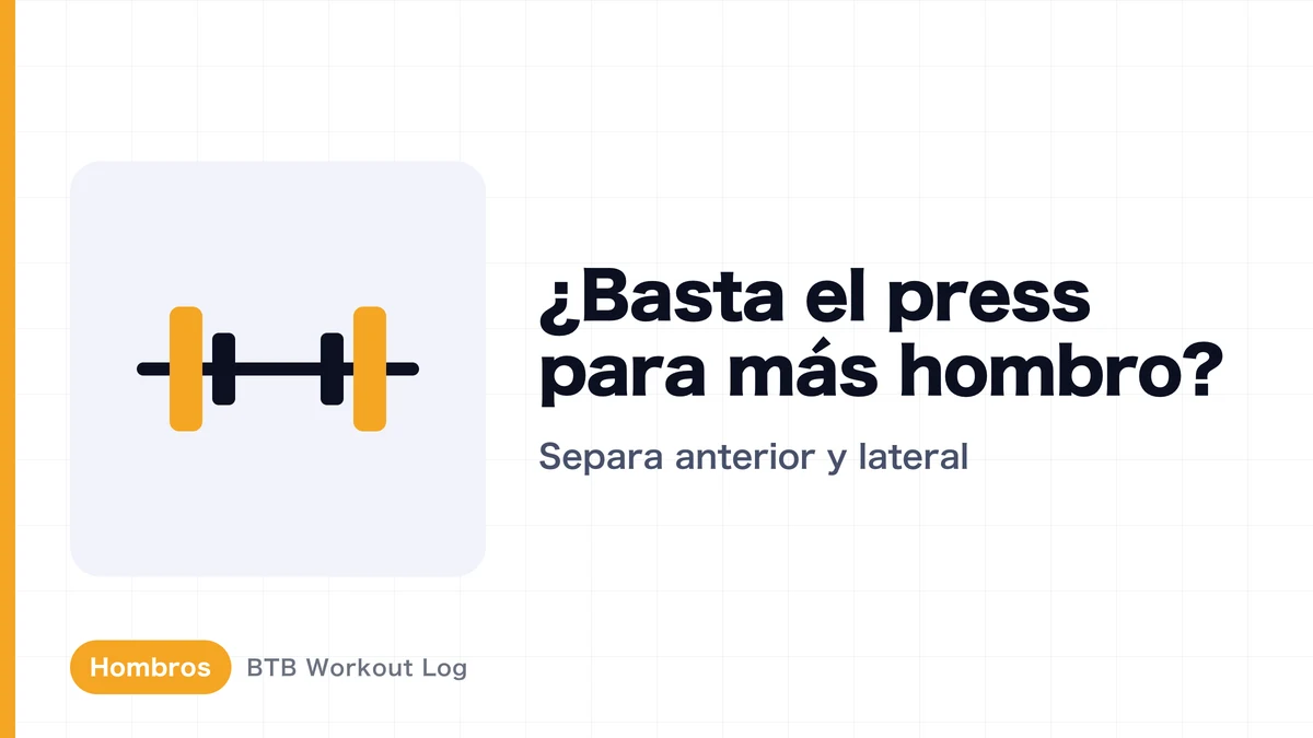Press de hombros: ¿basta para desarrollar el deltoides anterior y lateral?