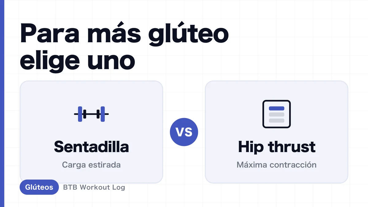 Sentadilla vs. hip thrust para glúteos | Comparación de hipertrofia muscular