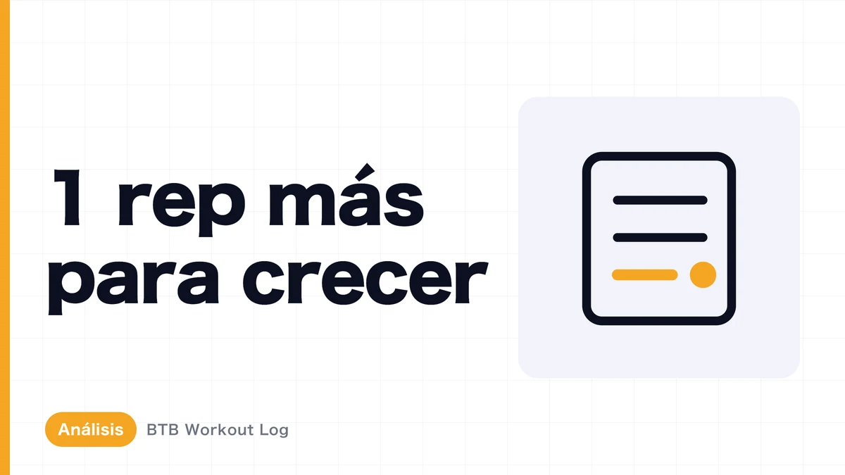 ¿Crear músculo solo haciendo una repetición más cada vez?