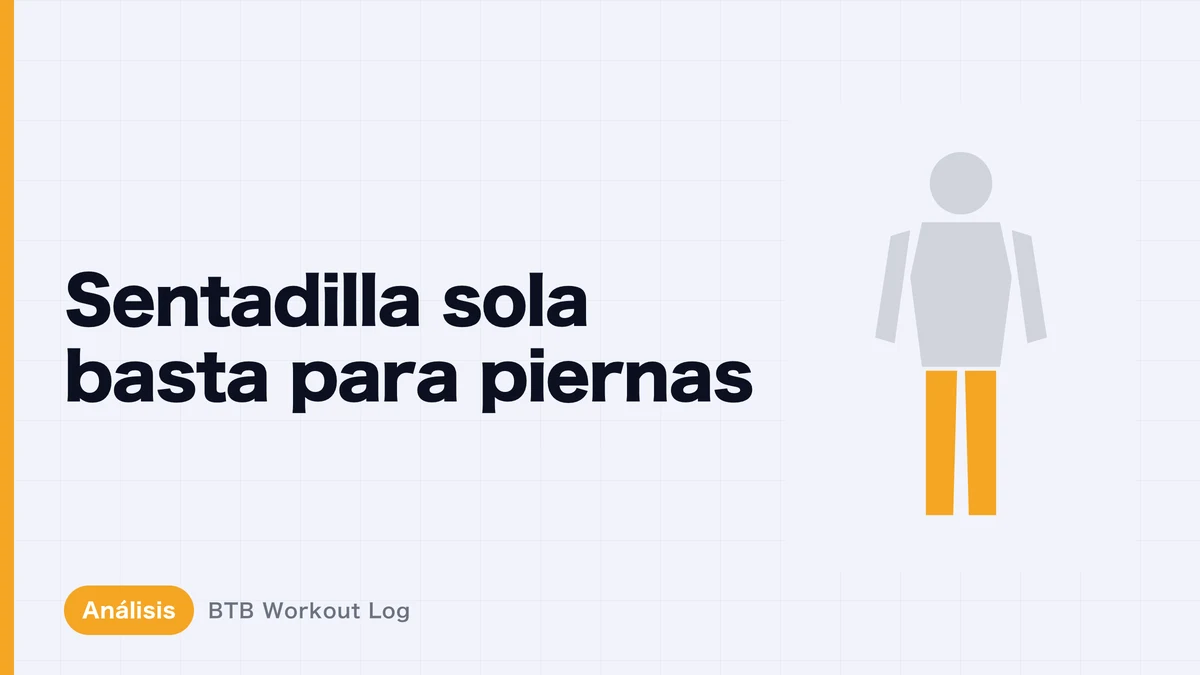 ¿Puedes desarrollar las piernas completamente solo con sentadillas?
