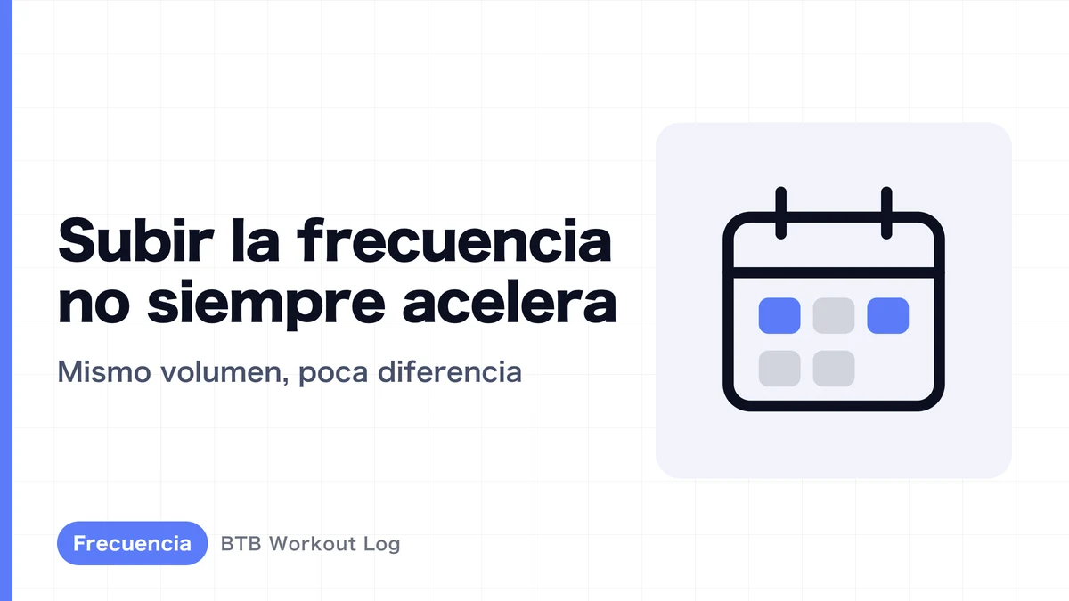 ¿Por qué aumentar la frecuencia de entrenamiento no siempre acelera la hipertrofia muscular?