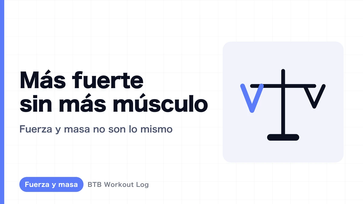 ¿Por qué ganas fuerza pero los músculos no crecen?
