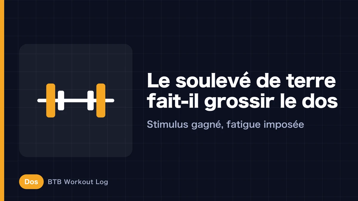 Deadlift pour le dos : utile pour l’hypertrophie musculaire ?