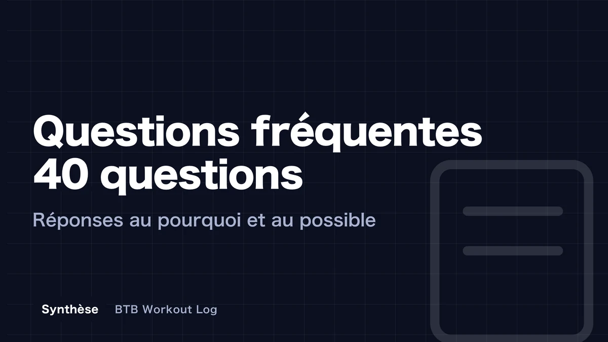 40 questions sur l'hypertrophie musculaire | Comprendre le « pourquoi » et valider le « comment »