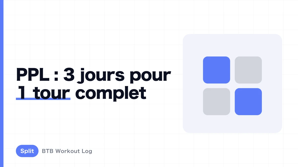 La routine PPL complète | Exercices Push/Pull/Legs et comment la faire à 3 ou 6 jours par semaine
