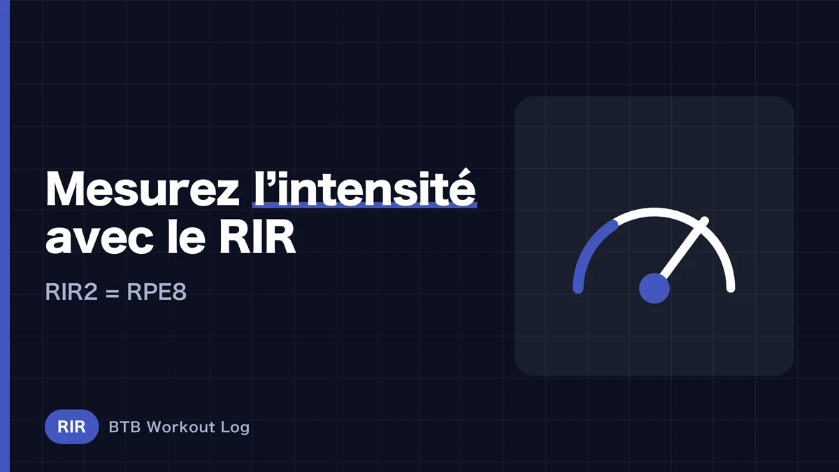 Qu'est-ce que le RIR ? Guide complet pour gérer l'intensité de l'entraînement par reps restantes