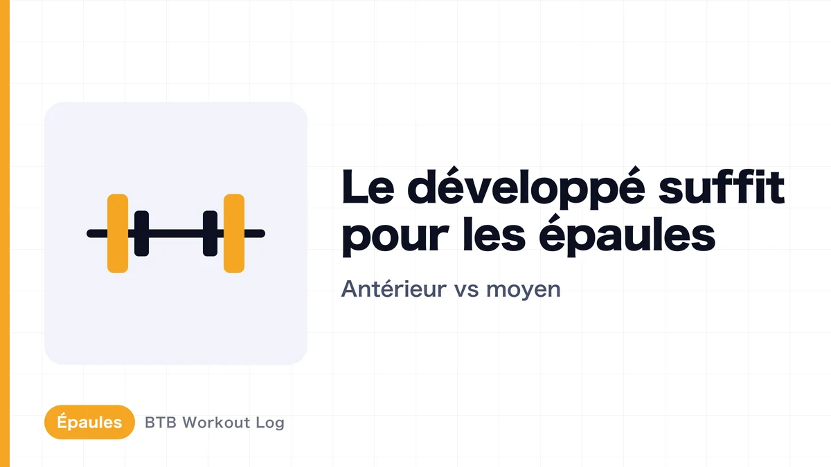 Développé épaules : suffit-il pour prendre du volume ? Deltoïdes antérieur et moyen