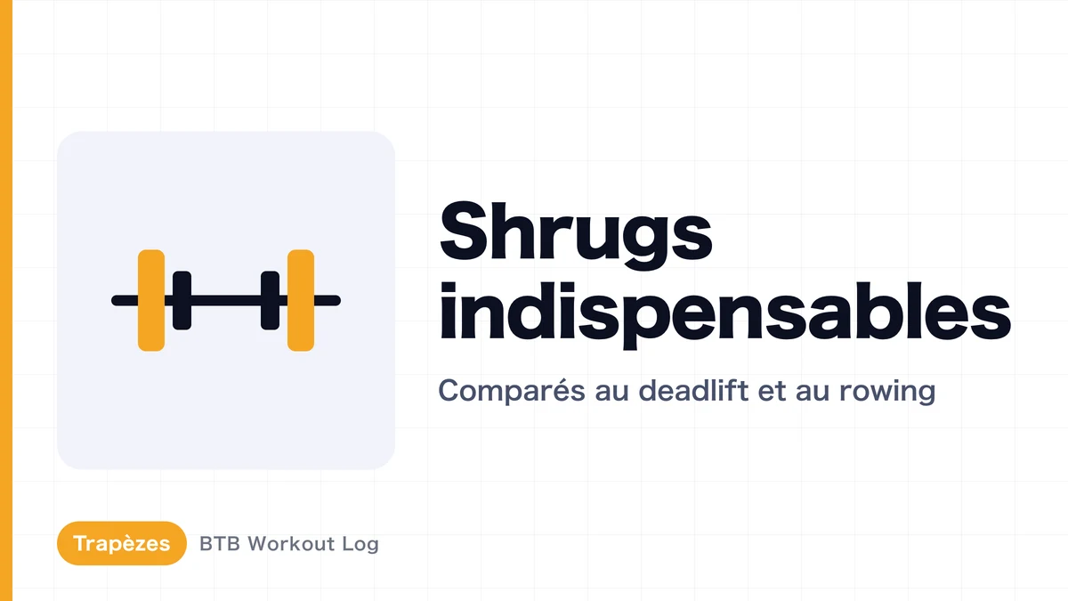 Shrugs pour les trapèzes : sont-ils nécessaires avec le deadlift et le rowing ?