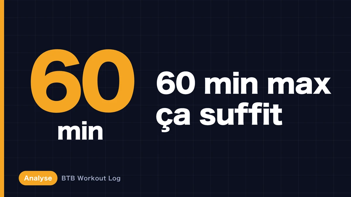 Hypertrophie musculaire en 60 minutes : résultats suffisants possibles ?