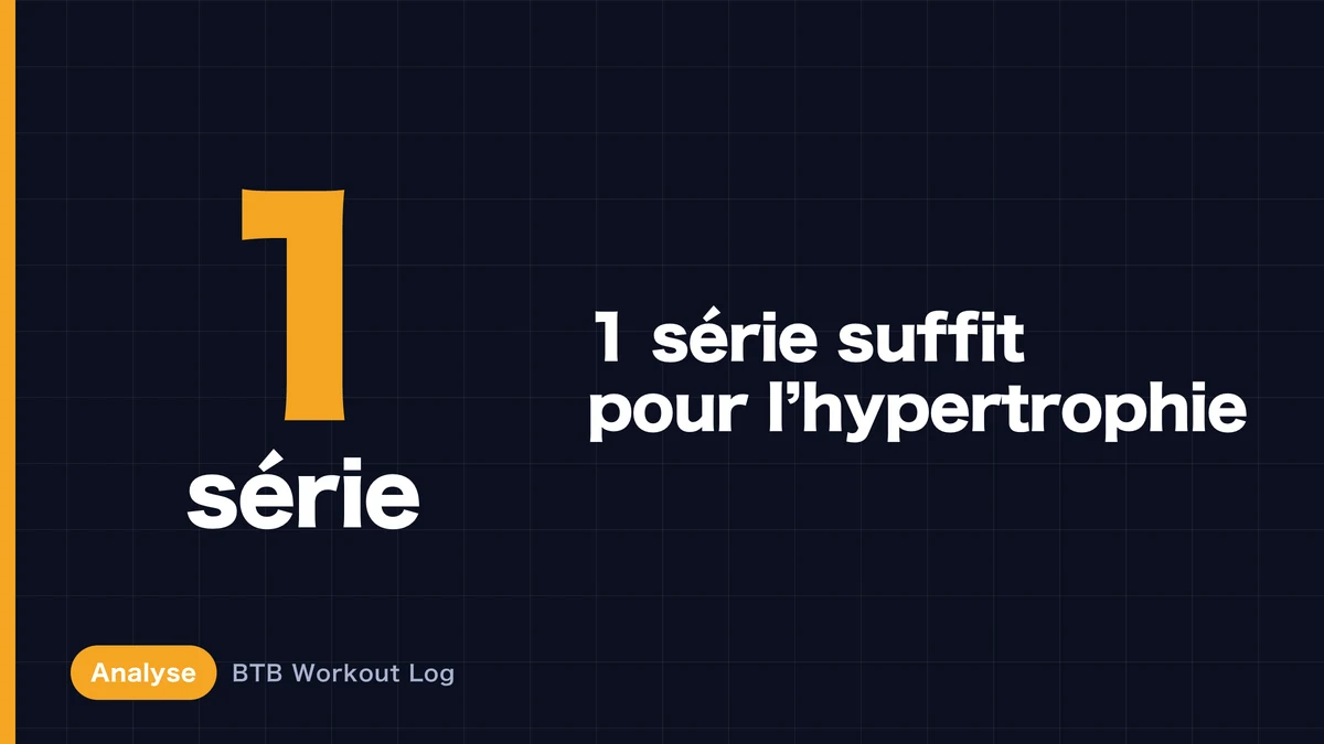 Une seule série suffit-elle pour l'hypertrophie musculaire ? Le volume d'entraînement minimum expliqué