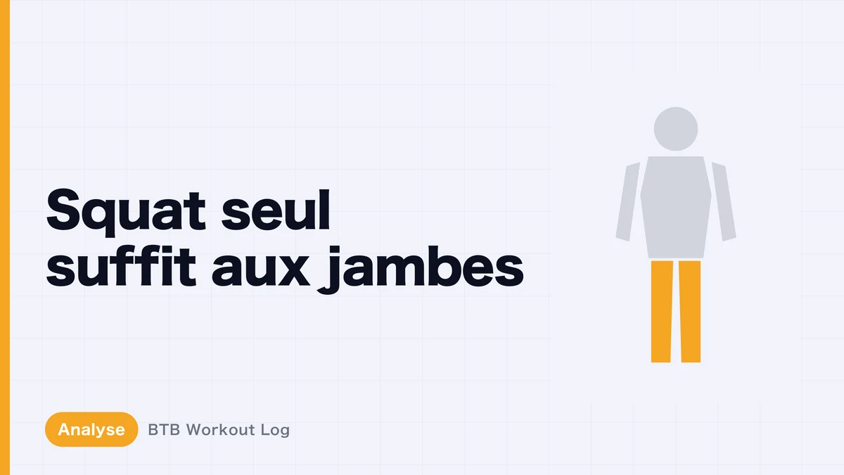Développer l'ensemble des jambes avec le squat seul ?
