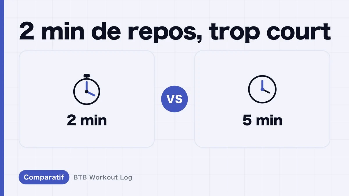 2 min vs 5 min de repos entre séries : quel intervalle favorise vraiment l'hypertrophie musculaire ?