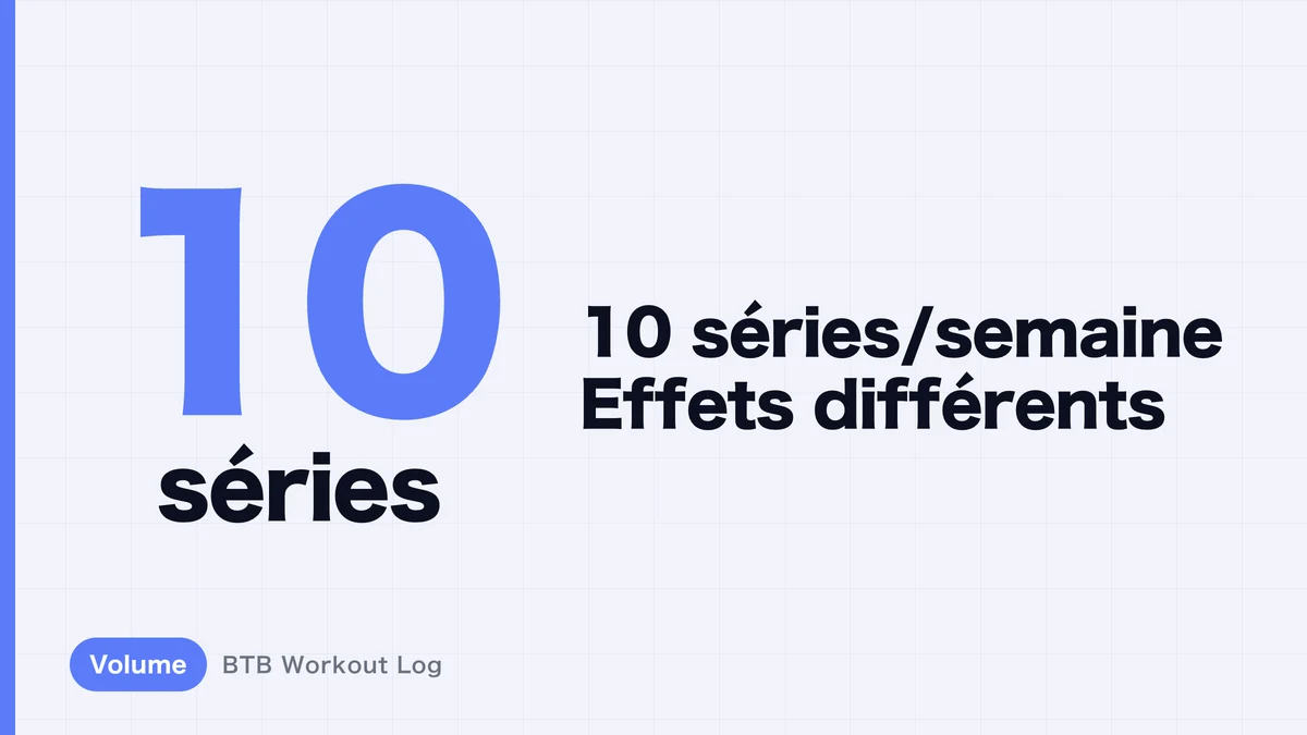 Pourquoi 10 séries hebdomadaires pour un même muscle ne donnent pas les mêmes résultats d'hypertrophie ?