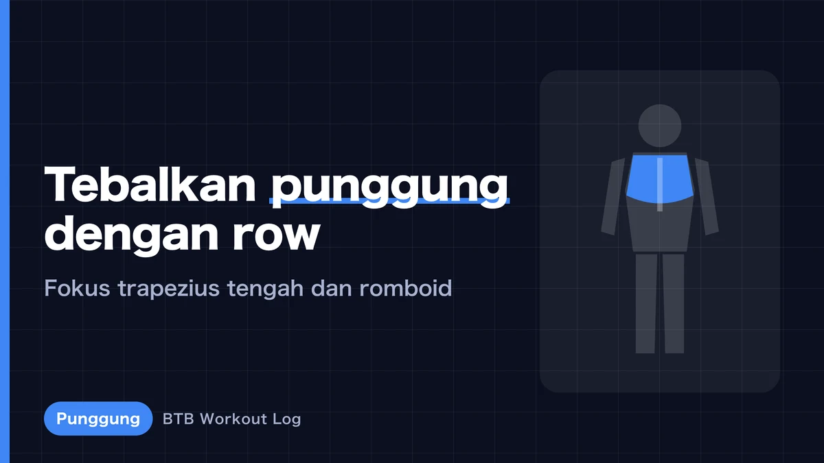 Latihan Ketebalan Punggung | 5 Variasi Row untuk Trapezius Tengah dan Rhomboid