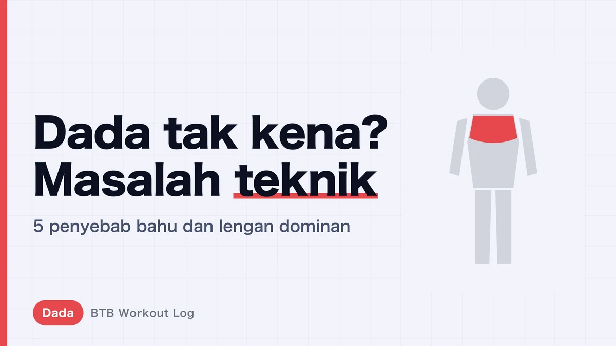 Bench Press Tidak Terasa di Dada: 5 Penyebab | Perbaiki Form yang Membebani Bahu dan Lengan