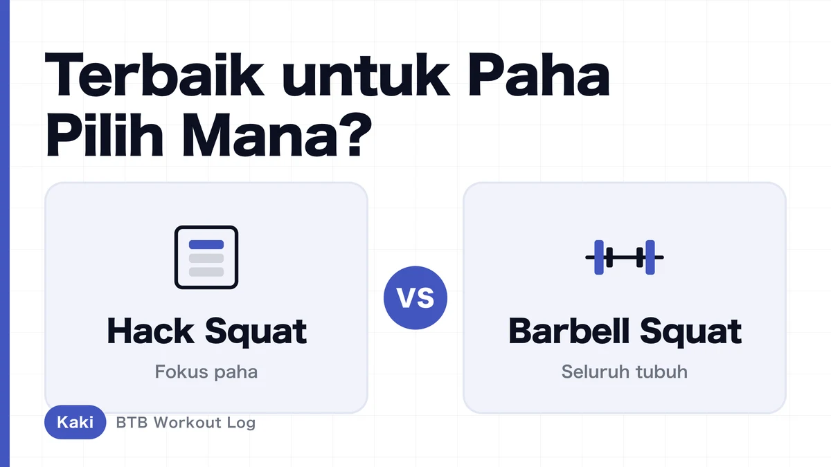Hack Squat vs Barbell Squat | Mana Lebih Baik untuk Hipertrofi Otot Paha Depan?