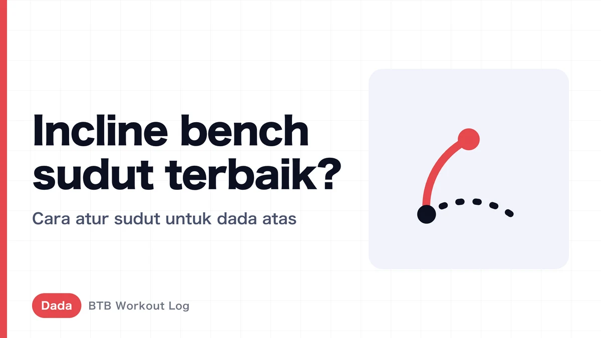 Sudut Incline Bench Terbaik | Solusi untuk Dada Atas yang Sulit Berkembang