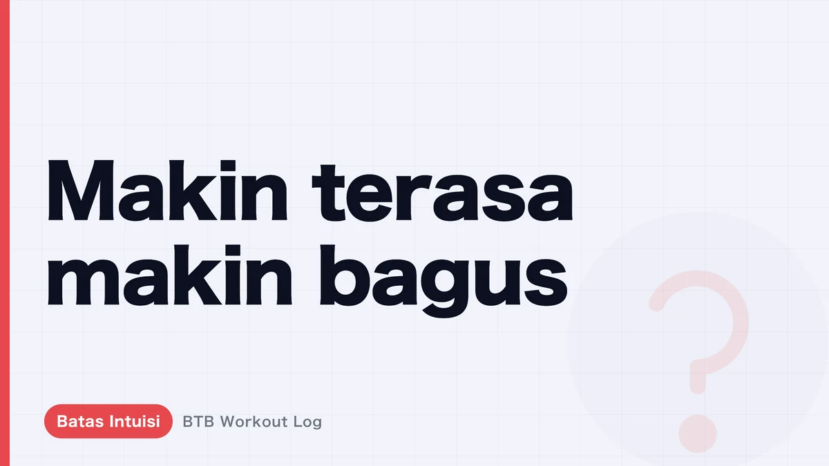 Sensasi Otot Bekerja Bukan Ukuran Kualitas Gerakan