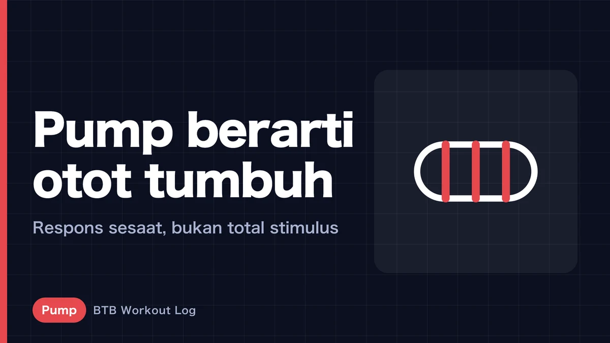 Pump bukan bukti hipertrofi otot | Cara menilai progres