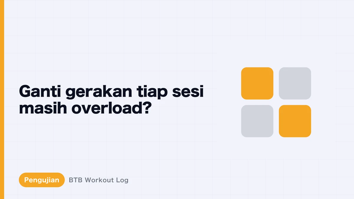 Progressive overload meski latihan selalu berbeda: bisakah?