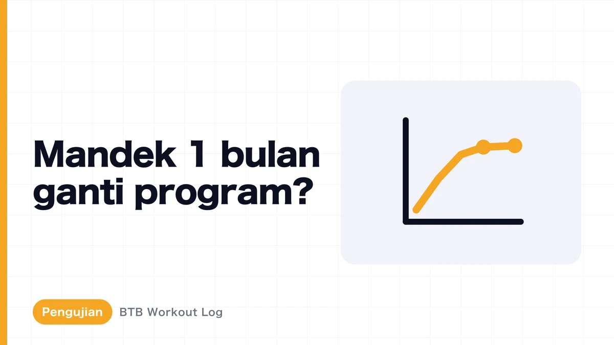 Beban Tidak Naik 1 Bulan: Perlukah Ganti Program Latihan?
