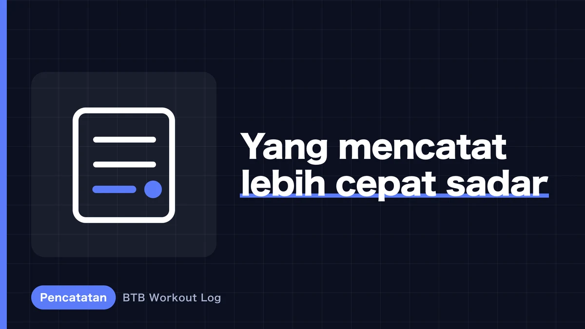 Catatan Latihan Membantu Anda Menyadari Plateau Lebih Cepat