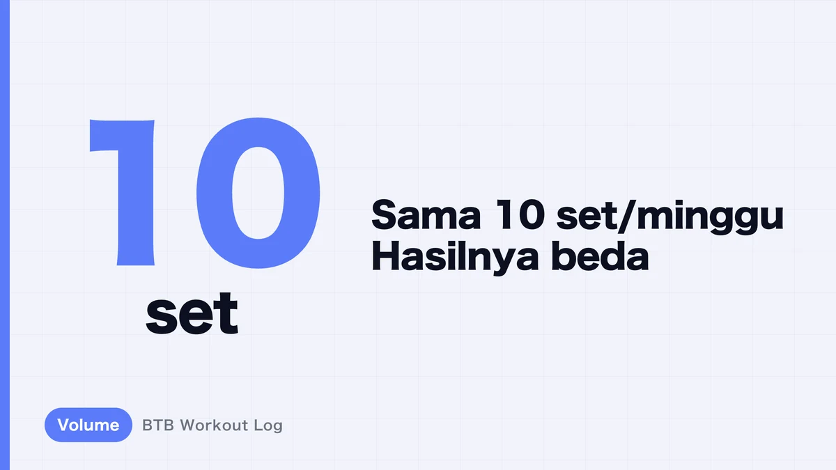 10 Set Mingguan yang Sama: Mengapa Hasil Hipertrofi Otot Berbeda?
