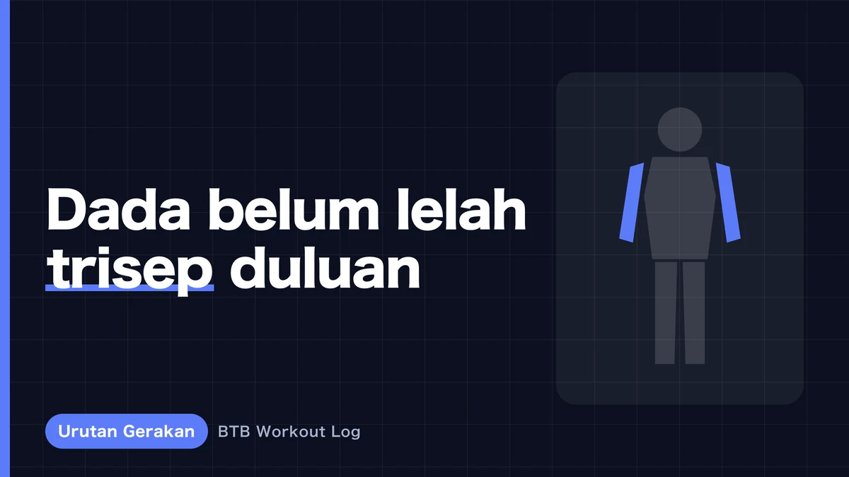 Trisep Lelah Lebih Dulu Saat Chest Day? Kenali Penyebab dan Solusinya