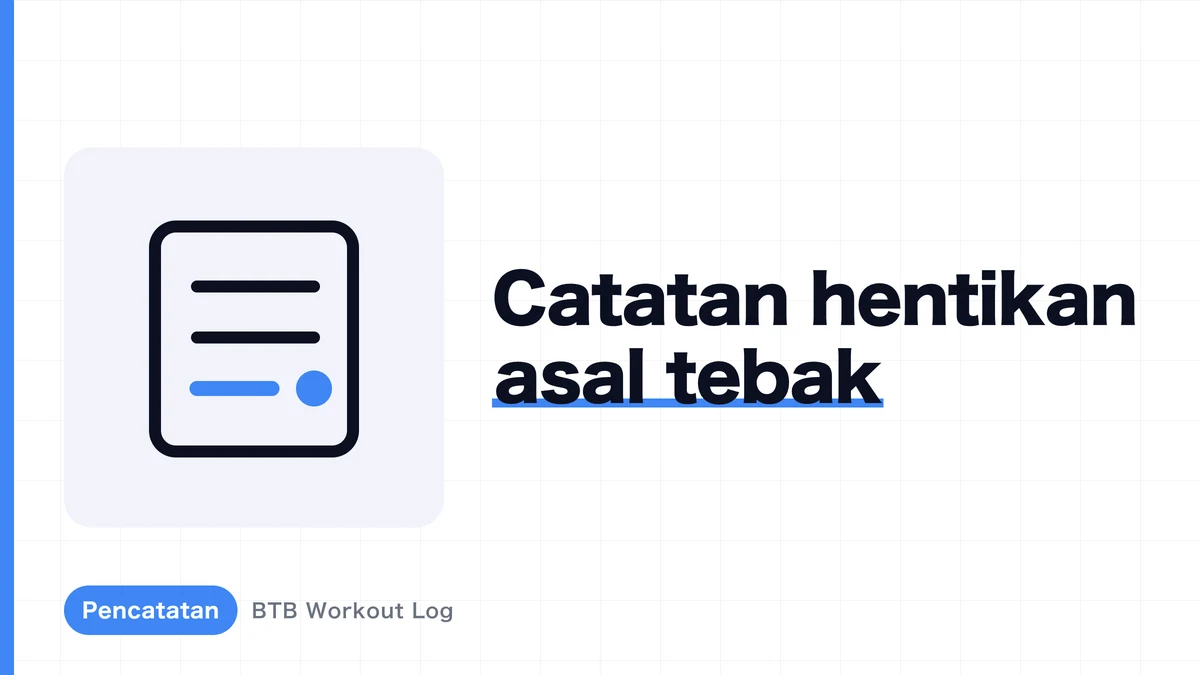 Bagaimana Pilih Workout Tracking App | Manage Berat, Reps, dan Volume Konsisten
