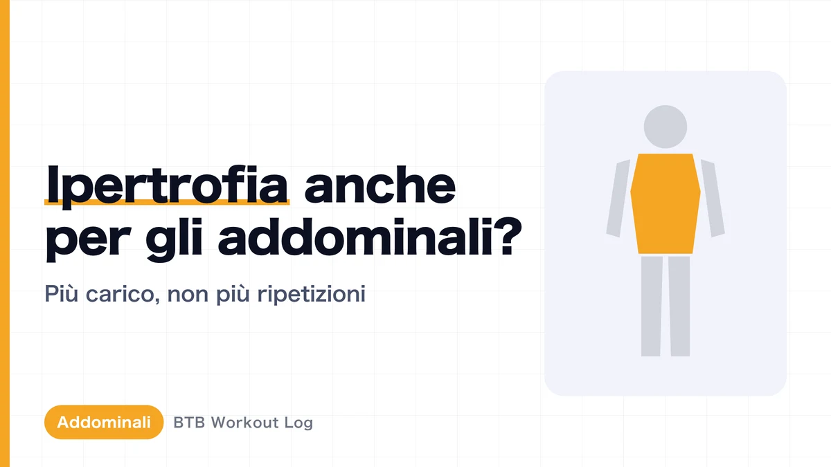 Ipertrofia muscolare degli addominali: per più spessore, conta il carico più delle alte ripetizioni