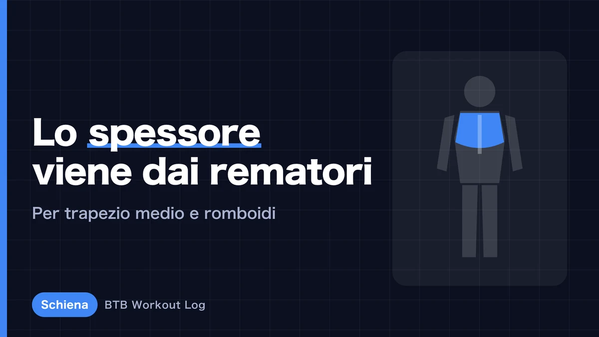 Spessore della schiena | 5 rematori per trapezio medio e romboidi