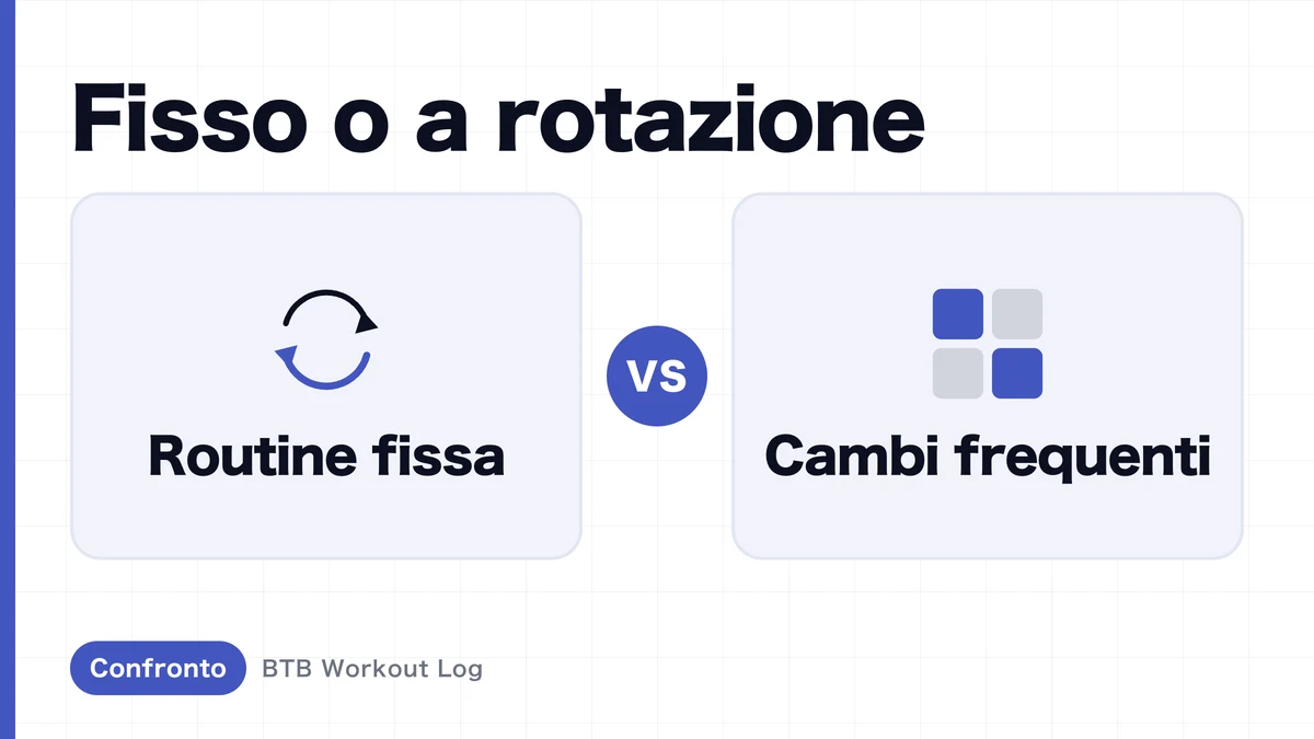 Routine fissa vs cambio frequente dei movimenti: quale scegliere per l'ipertrofia muscolare?