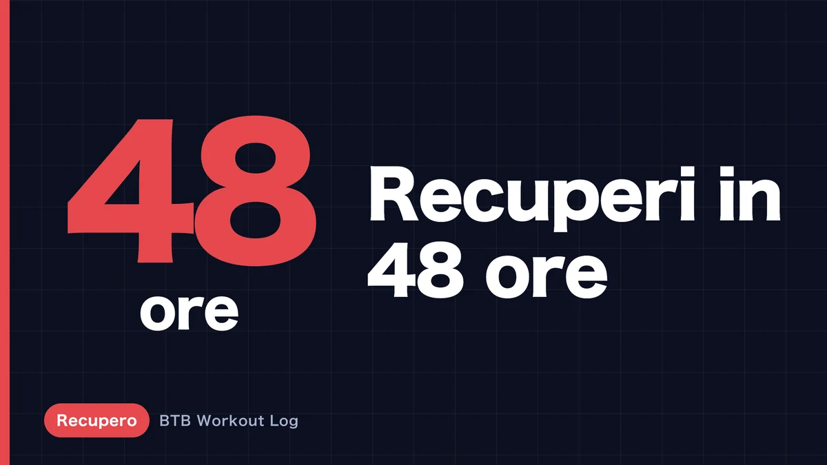 Il riposo di 48 ore basta davvero per il recupero muscolare?