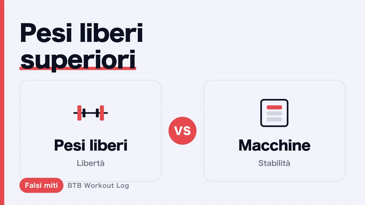 I pesi liberi battono davvero le macchine? La verità sull'ipertrofia