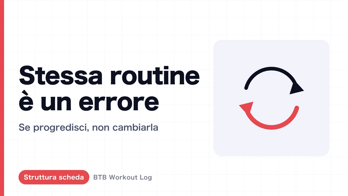Lo stesso programma settimanale non è necessariamente sbagliato