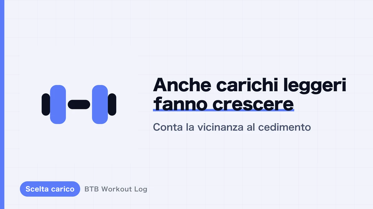 Perché l'ipertrofia muscolare funziona anche con carichi leggeri?