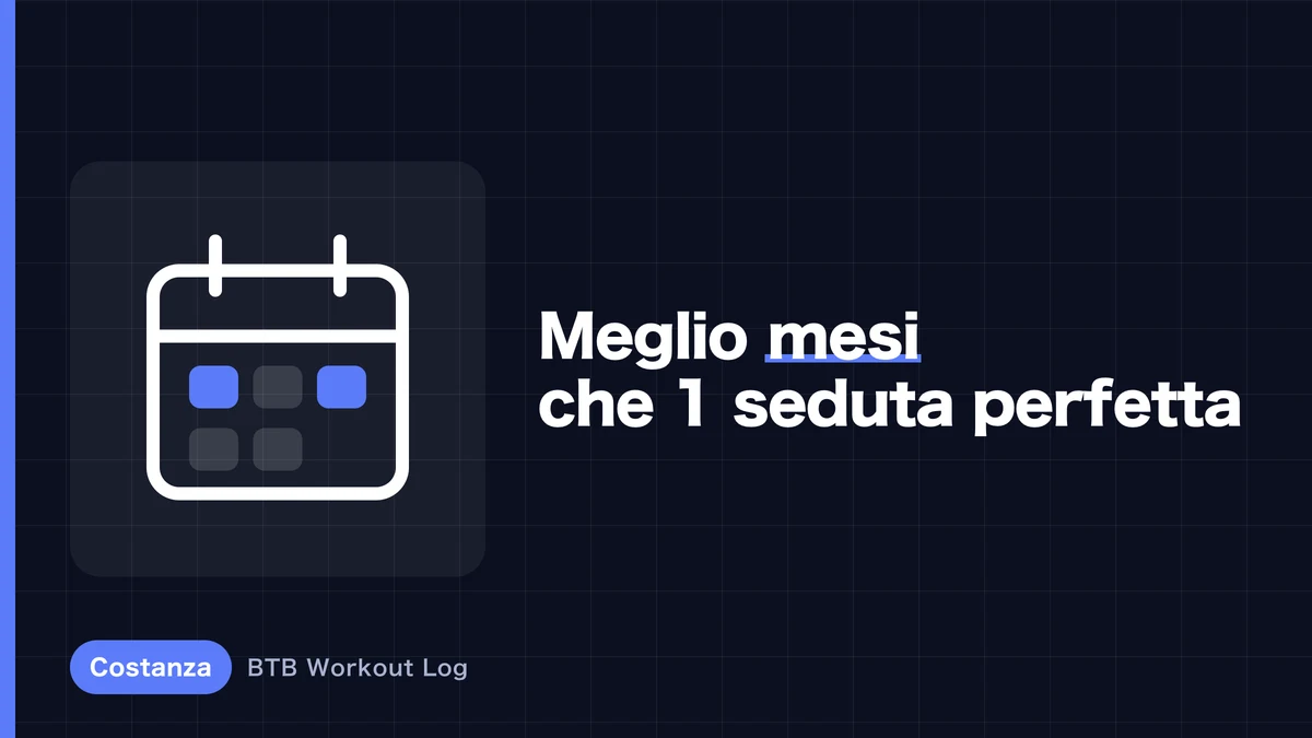 Perché mesi di allenamento battono un singolo allenamento perfetto per l'ipertrofia muscolare