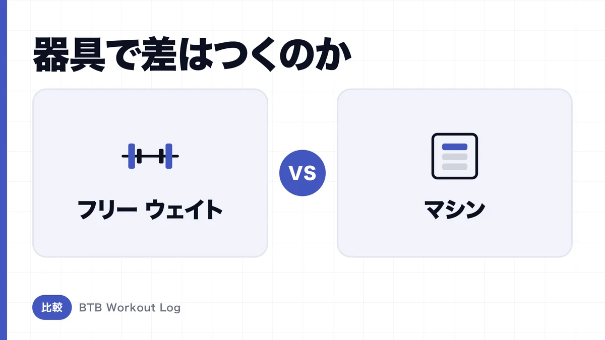 フリーウェイト vs マシン、筋肥大にはどちらが優秀？