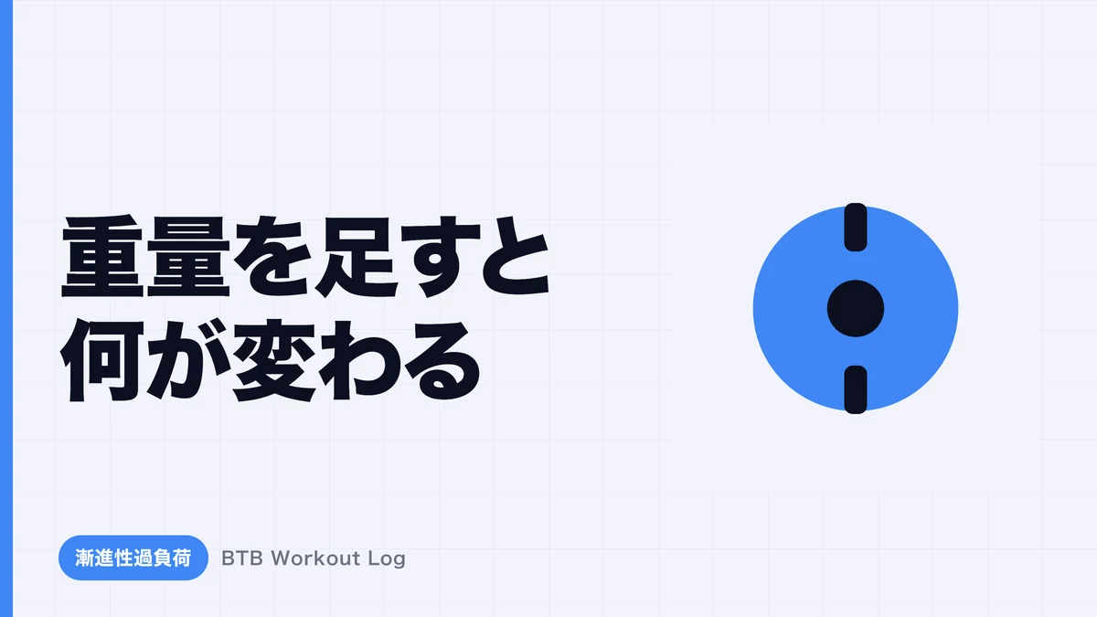 重量を増やすとなぜ筋肥大につながる？漸進性過負荷の仕組み