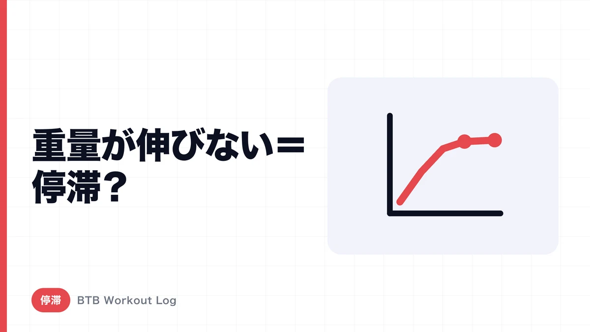 「重量が伸びない＝筋肥大していない」ではない