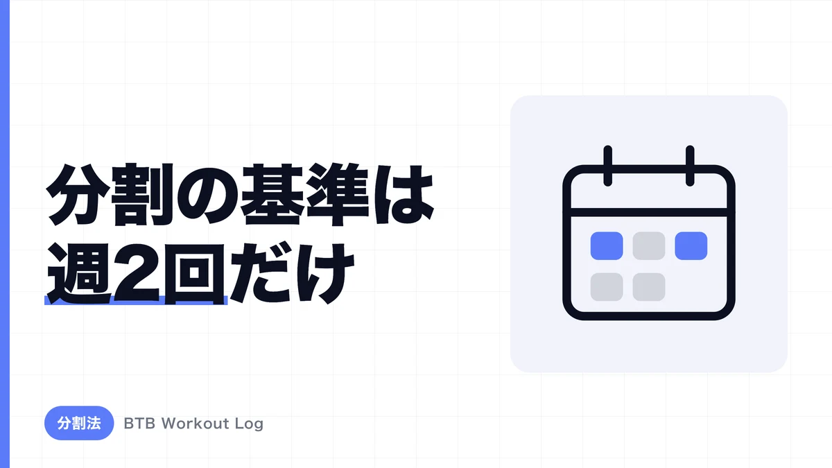 筋トレ分割法おすすめ比較｜全身・上下・PPLを週2〜6日で選ぶ最適解