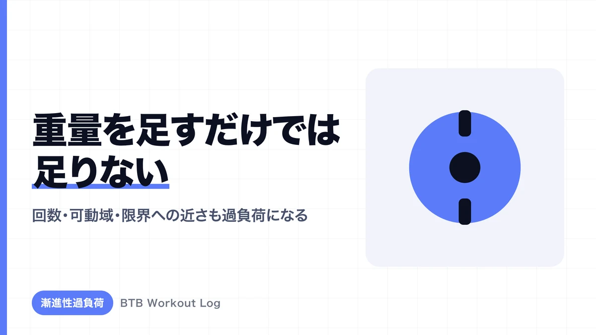 なぜ筋肥大には「重量を増やす」だけでは不十分なのか？