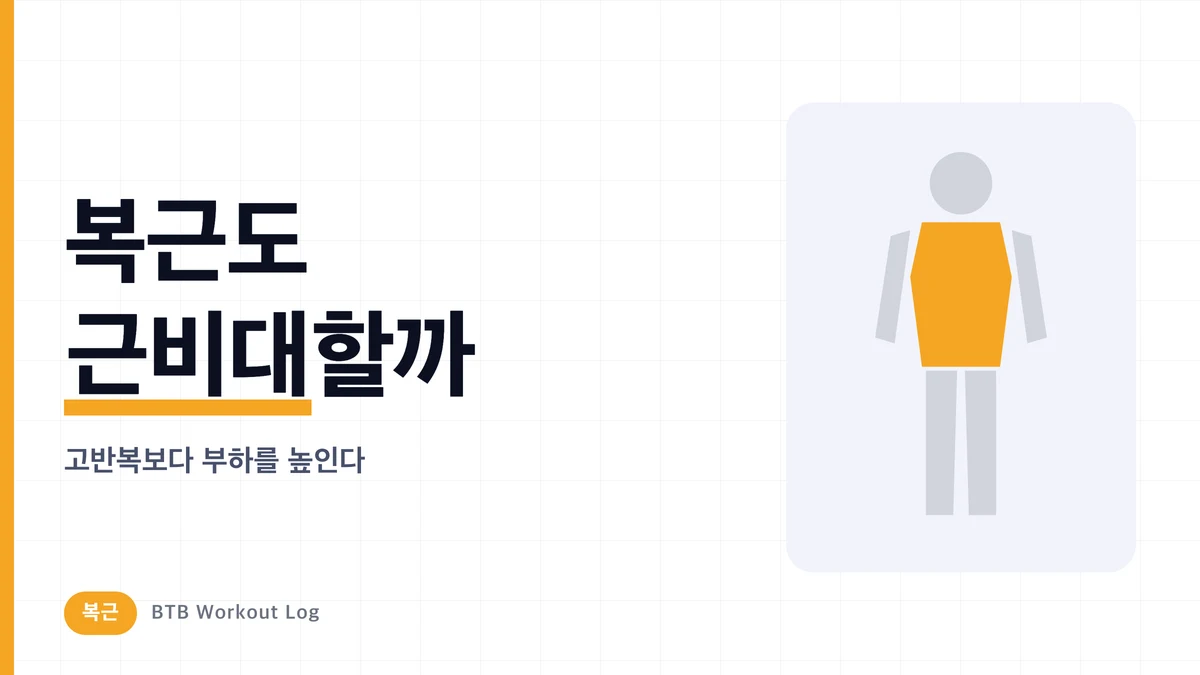 복근 근비대: 두꺼운 복근을 원한다면 고반복보다 중량을 보라