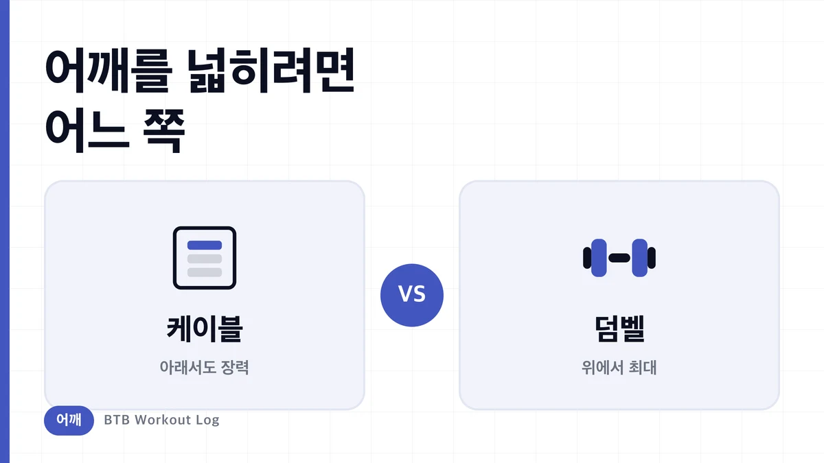 케이블 사이드 레이즈 vs 덤벨 사이드 레이즈 | 어깨너비에는 무엇이 더 좋을까?
